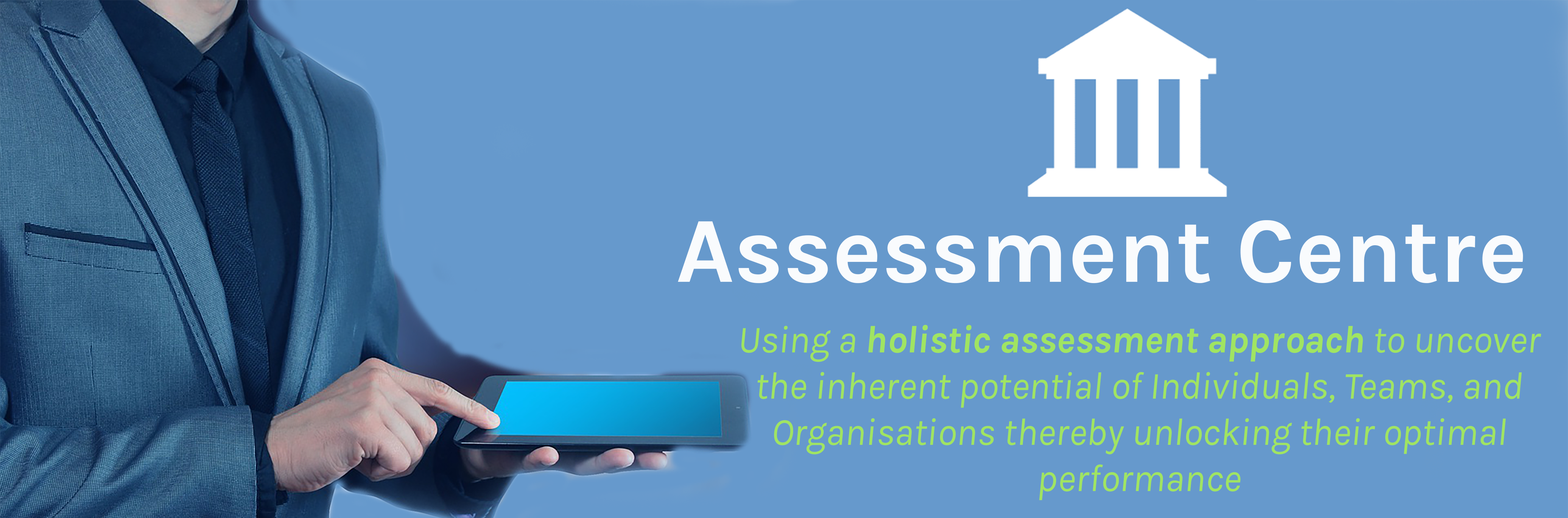 Assessment Centre page